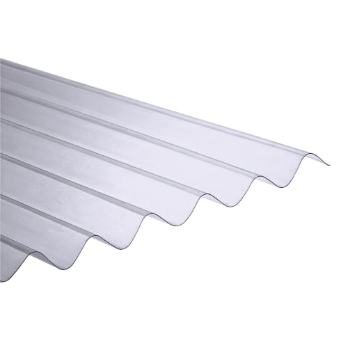 Wickes PVCu Clear Corrugated Sheet 660 X 3000mm, 54 OFF