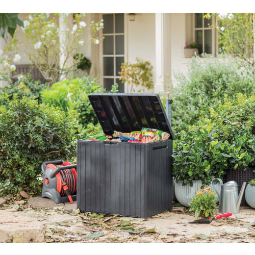 Outside storage on sale box for cushions
