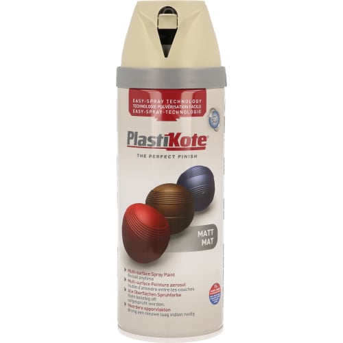 Plastikote Multi surface Spray Paint Matt French Grey 400ml