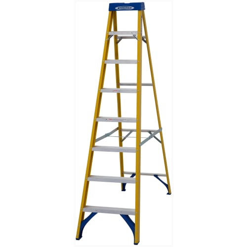 Werner 8 Tread Fibreglass Swingback Stepladder Wickes