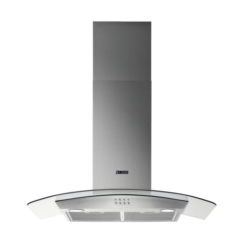 Curved glass store cooker hood 90cm