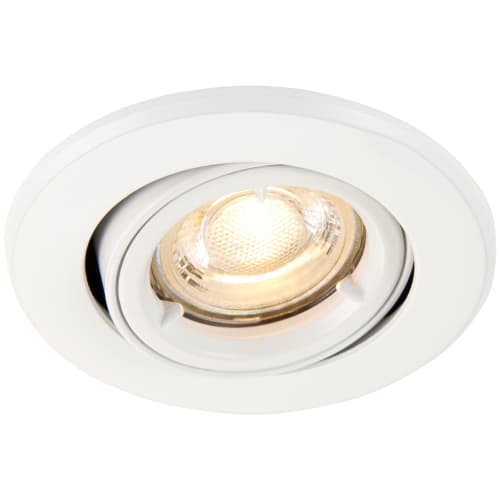 Saxby GU10 Matt White Fire Rated Cast Adjustable Downlight 50W