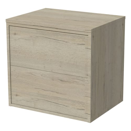 Wickes Tallinn Halifax Oak Push to Open Vanity Unit 600 x 550mm