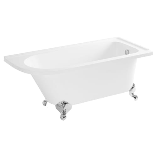 Wickes Acrylic Traditional Right Hand Freestanding Roll Top Shower