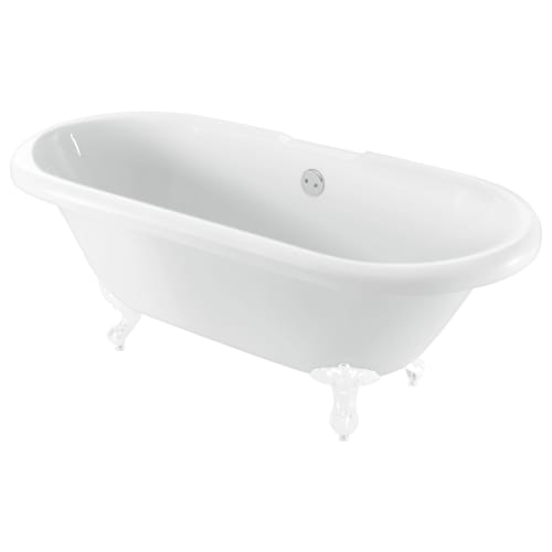 White clawfoot tub cheap