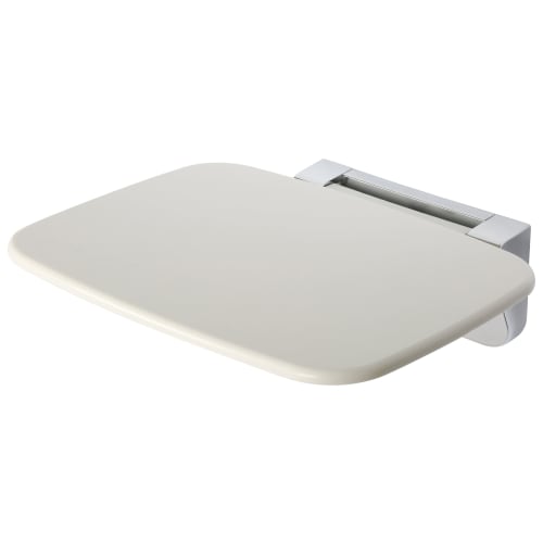 Croydex Chrome White Wall Mounted Shower Seat 350mm Wickes