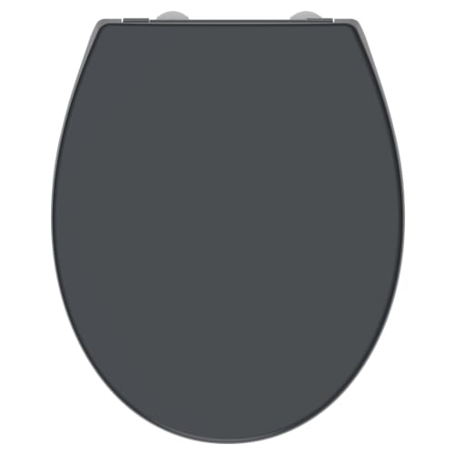 Gray padded toilet seat store