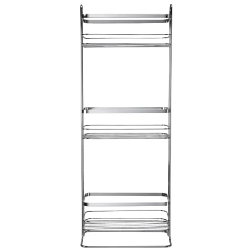 Freestanding bathroom shelves chrome cheap