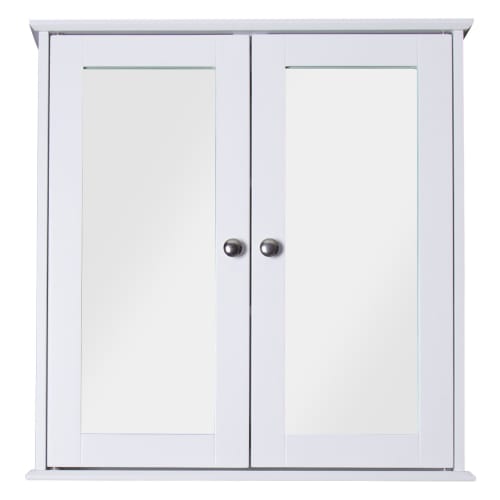 Croydex Ashby Wooden Double Door Bathroom Cabinet 580 x 560mm
