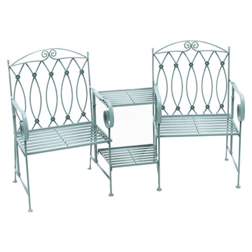 Charles bentley shop wrought iron bench