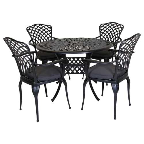 4 seater cast aluminium garden furniture 2025