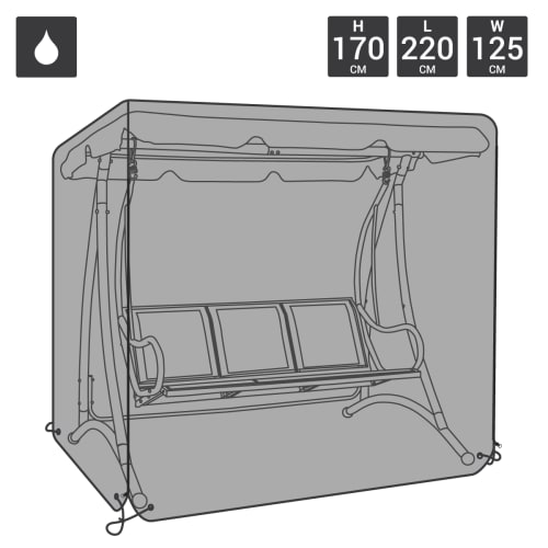 Charles Bentley 3 Seater Garden Swing Seat Waterproof Cover