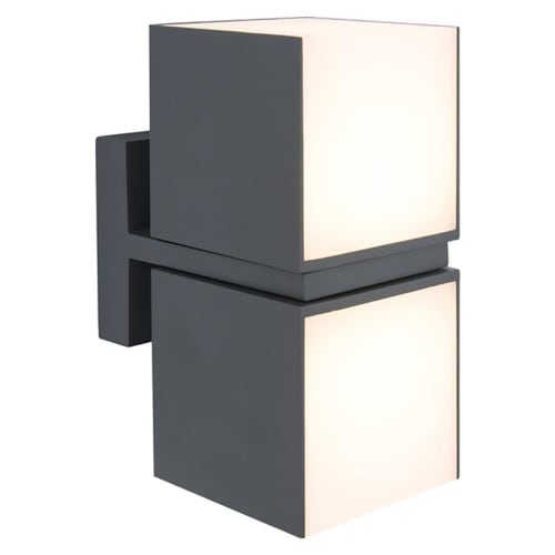 Lutec Cuba Double Head LED Rotatable Wall Light