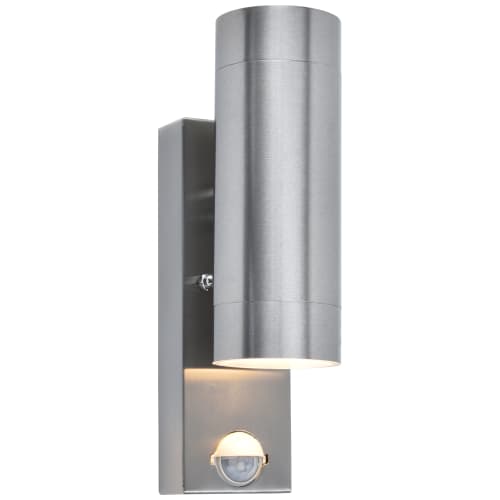 Lutec Vienna Stainless Steel Up Down PIR Light Wickes