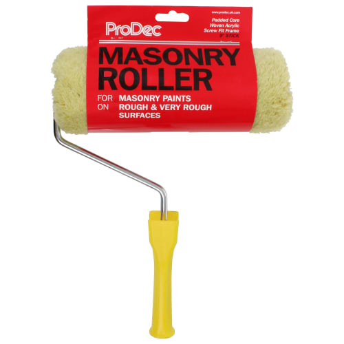 Paint roller for clearance very rough surfaces