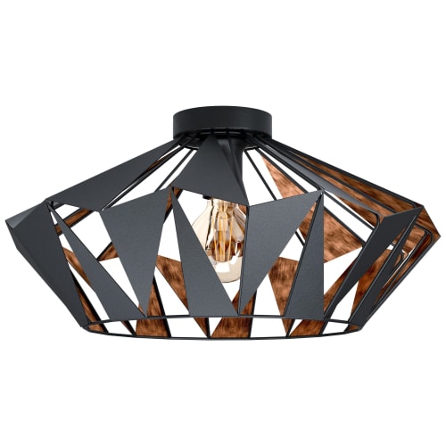 Copper and black light fitting store