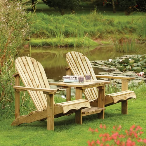 Gardenline wooden adirondack chair hotsell