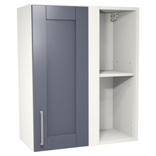 Ohio Navy Shaker Corner Wall Unit 600mm Wickes