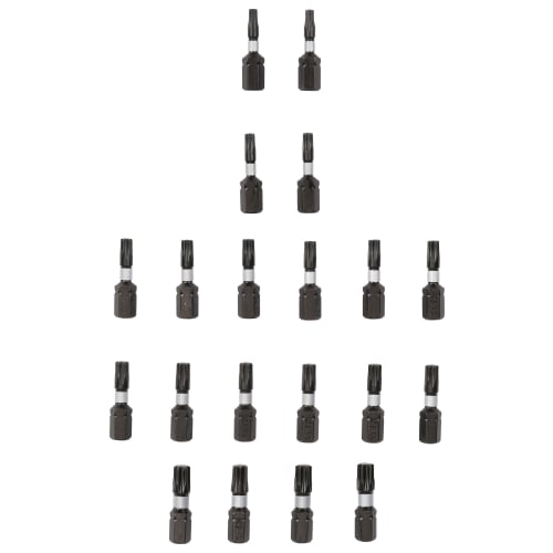 Yato Torx-Bitset S.T25–T55 – 7-teilig, Für Torx-Schrauben