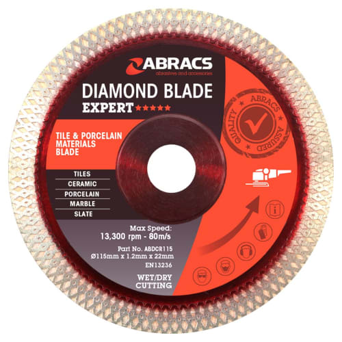 Porcelain cutting deals blades