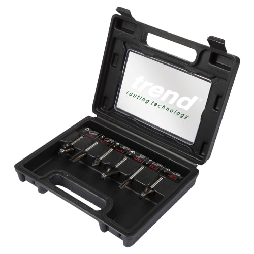 Trend SET SS11X1 4TC 6 Piece Router Cutter Set 1 4in