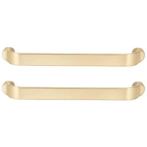 Straight Cabinet Handle Satin Brass 140mm Pack of 2
