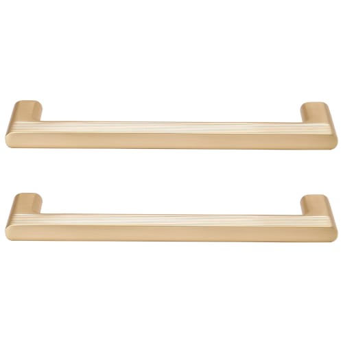 Flat Cabinet Handle Satin Brass 140mm - Pack of 2