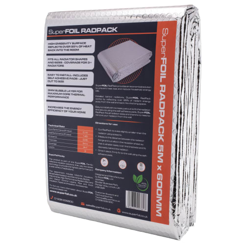 SuperFOIL RadPack Heat Reflective Radiator Foil Insulation - 600mm