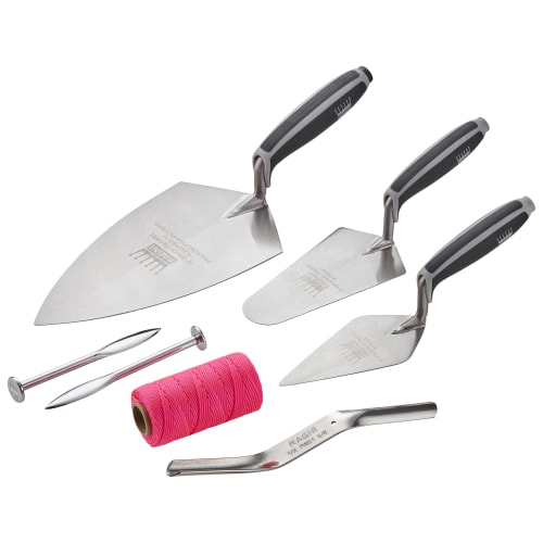Ragni RB1013 6 Piece Brick Trowel Set Wickes