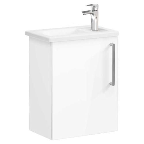 VitrA Root Gloss White Wall Hung Cloakroom Vanity Unit Basin