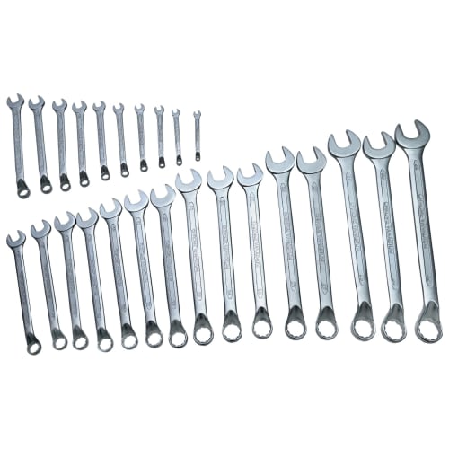 Wickes Chrome Vanadium Steel 25 Piece Combination Spanner Set