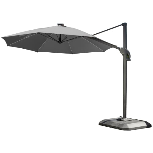Cantilever umbrella with on sale base