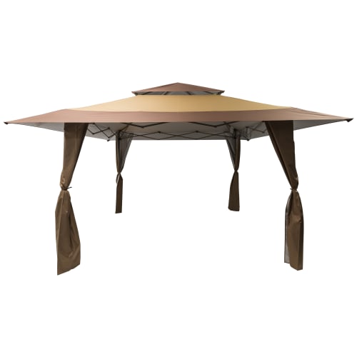 Norfolk Leisure Got It Covered Pop Up Gazebo Taupe Brown 4x4