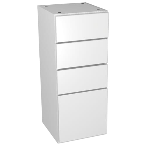 White 4 drawer storage unit outlet