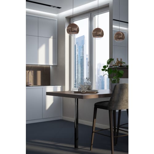 Rothley 60mm x 870mm Worktop Leg Gun Metal