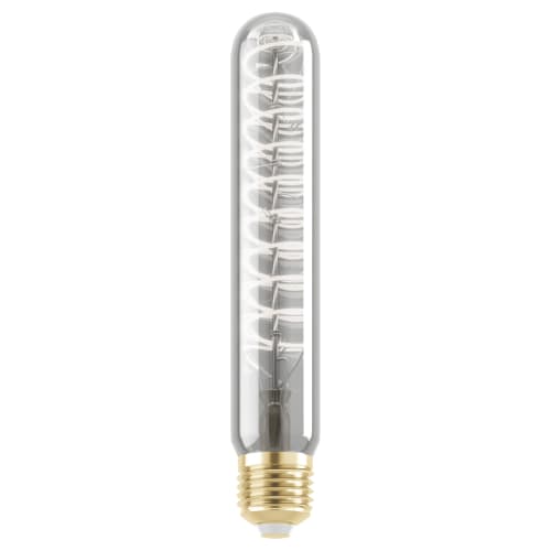 Eglo LED Dimmable Tube Twisted Filament E27 Chrome Light Bulb 4W