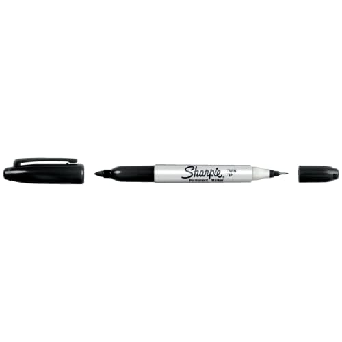 Sharpie Black Twin Tip Permanent Marker Pack of 2 Wickes