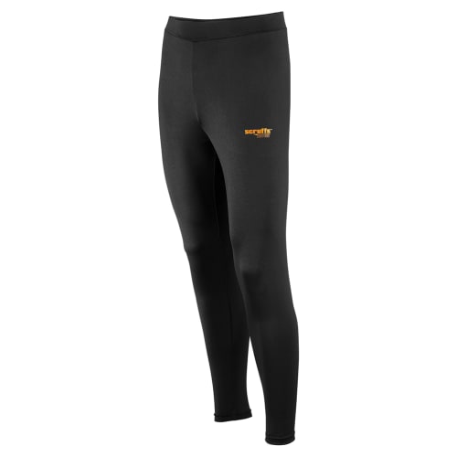 Scruffs Pro Thermal Black Under Trouser Base Layer Bottoms Wickes