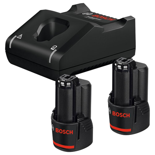 Bosch Professional 2 x GBA 2.0Ah CoolPack GAL12V 40 12V Battery Starter Set Wickes
