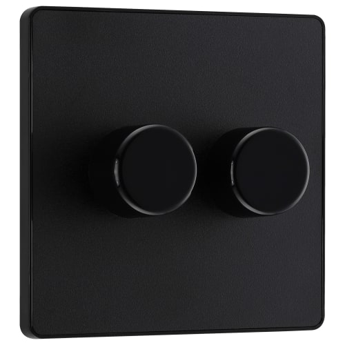 Double dimmer for led lights outlet