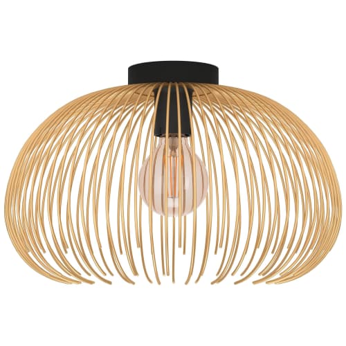 Eglo Venezuela Black Gold Ceiling Light Wickes