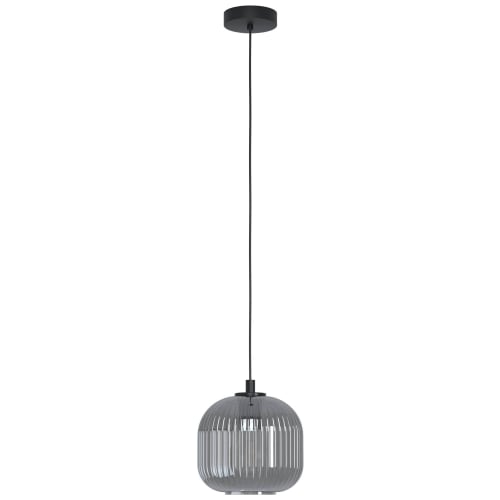Eglo Mantunalle Black Clear Pendant Light