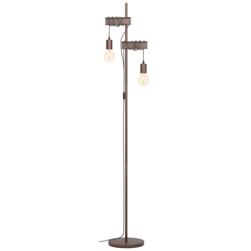 Eglo Townshend Antique Steel Floor Lamp Wickes