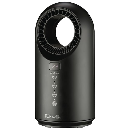 TCP Smart Wifi Portable Bladeless Ceramic 1500W Heater u0026 Cooling Fan -  Black | Wickes.co.uk