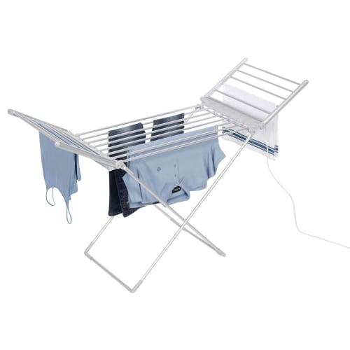 Daewoo Foldable Heated Airer with Wings White