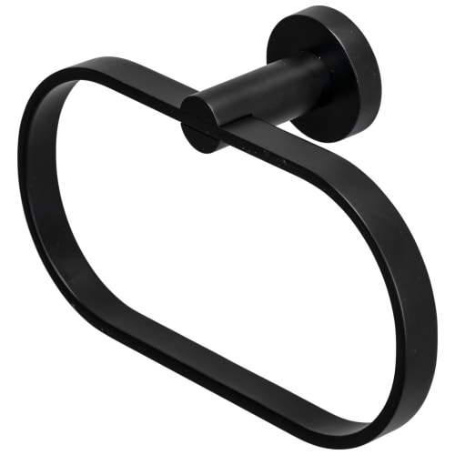 Black towel ring top