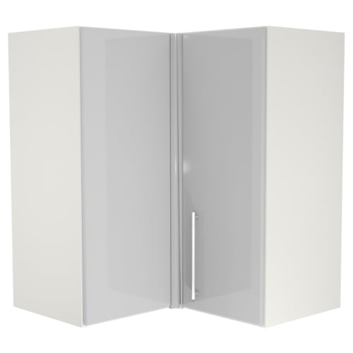 Wickes Orlando Grey L Shape Corner Wall Unit 625mm