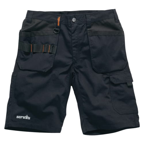 Scruffs Trade Flex Holster Shorts - Black - 34W | Wickes.co.uk