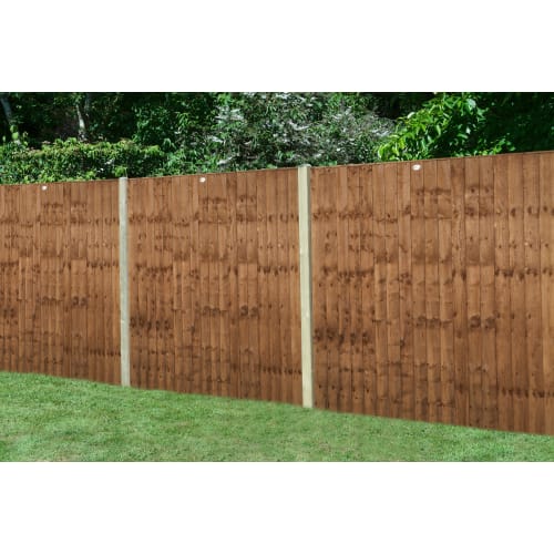 wooden fence panels close up