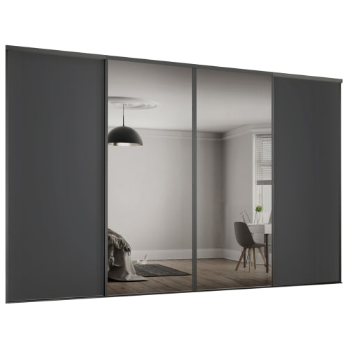 Spacepro mirror 2025 sliding doors